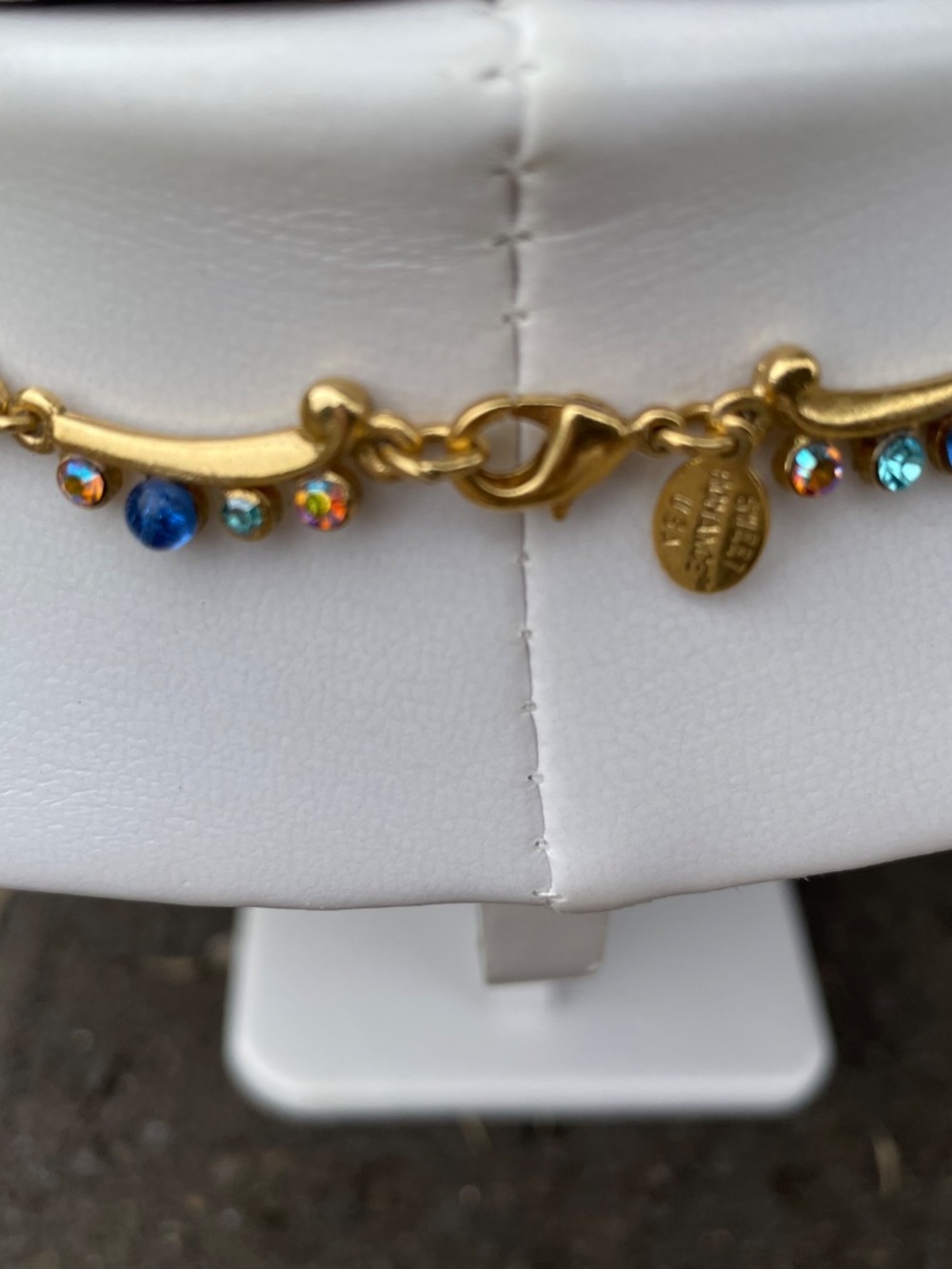 VTG Sweet Romance Shelley Cooper Glass Bead Chandelier Necklace - Picture 2 of 5